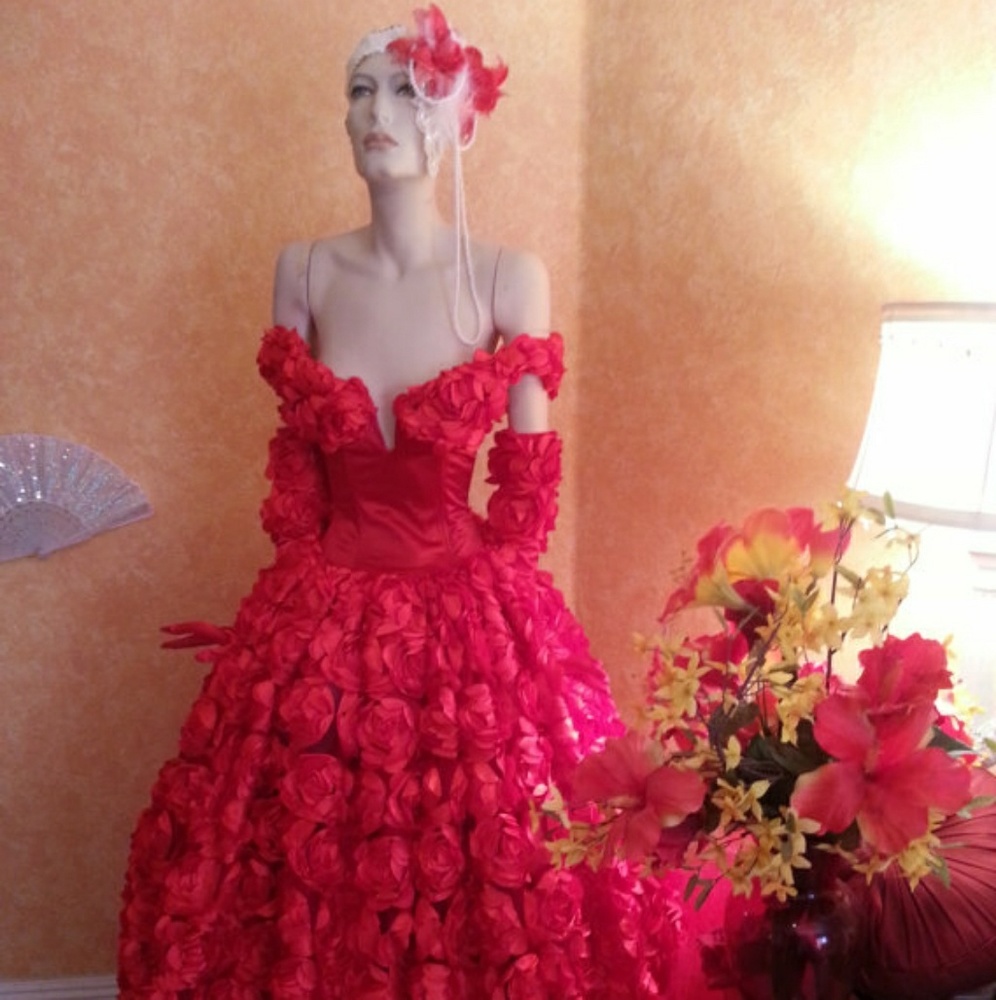 SAMPLE GOWN ONLY- Scarlet Rose East Indian Inspired Wedding Ballgown